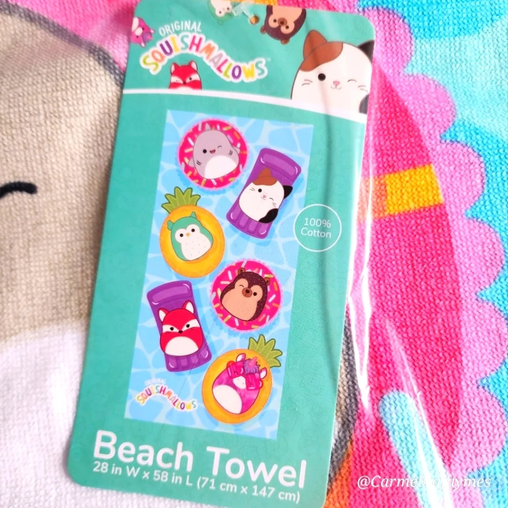 ⛱️ Kids Squishmallow Beach/Bath Towel by Kelly Toy ☆》BNIB《☆
